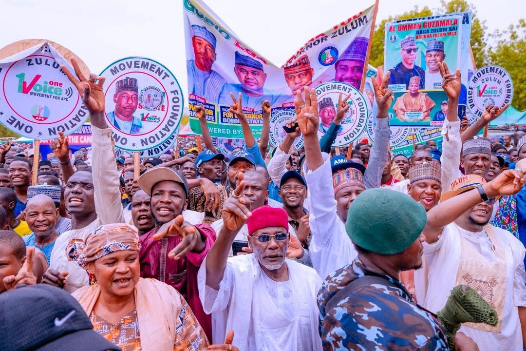Inside_Yobe's tweet photo. Vice President Kashim Shettima was in Maiduguri, the Borno State capital, to participate in the primary election of the All Progressives Congress (APC) which produced Engr. Mustapha Gubio as the party's governorship flagbearer. https://t.co/LyvLhKXJUf
