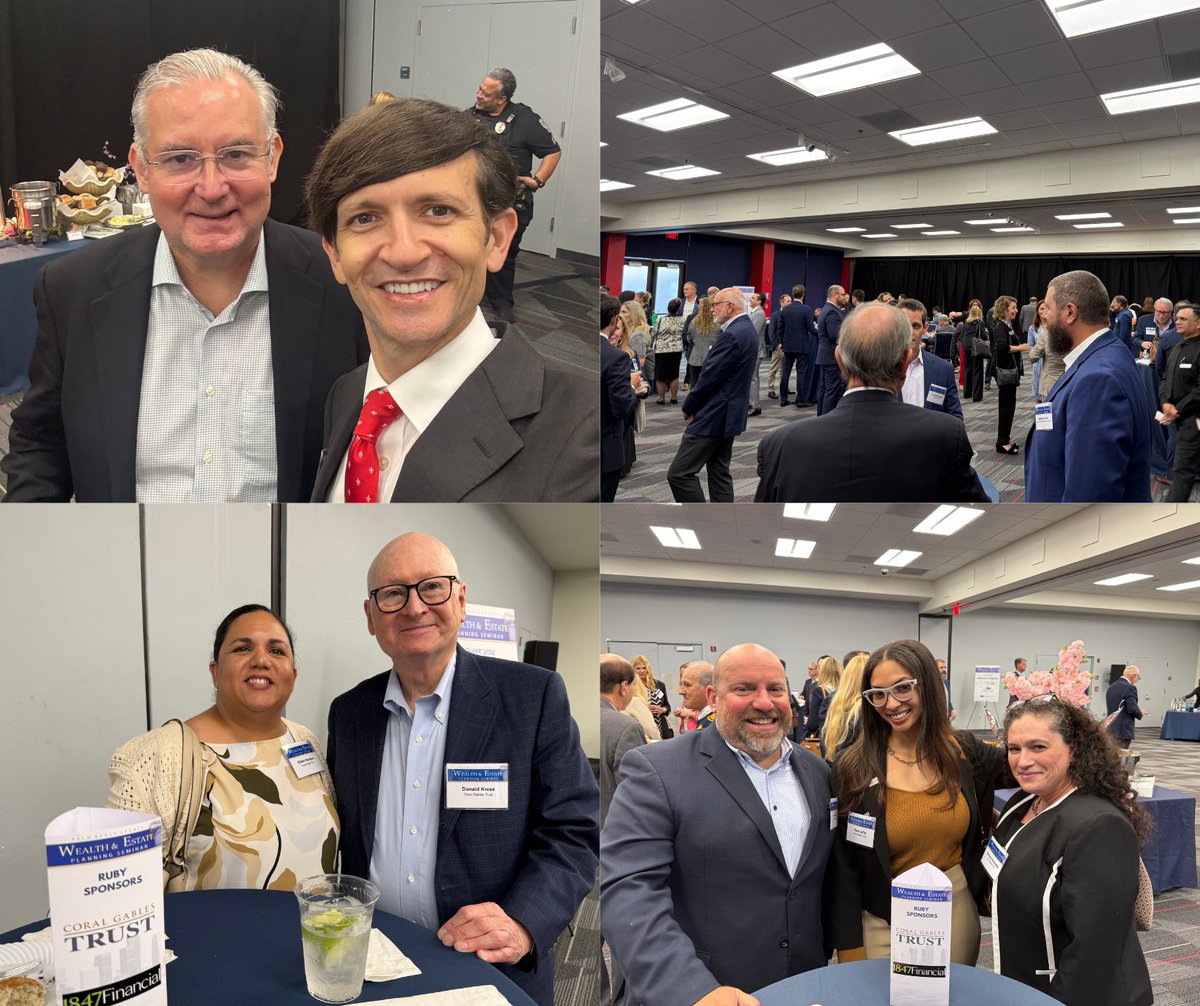 CGTrust's tweet photo. Proud to have attended the Palm Beach County Wealth &amp; Estate Planning Seminar as a Ruby Sponsor. Our team enjoyed connecting with fellow professionals and supporting such a meaningful event. We look forward to continuing these partnerships and strengthening relationships. https://t.co/LCUDVa4HJd