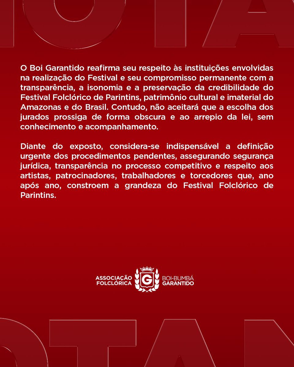 Boi Garantido tweet media