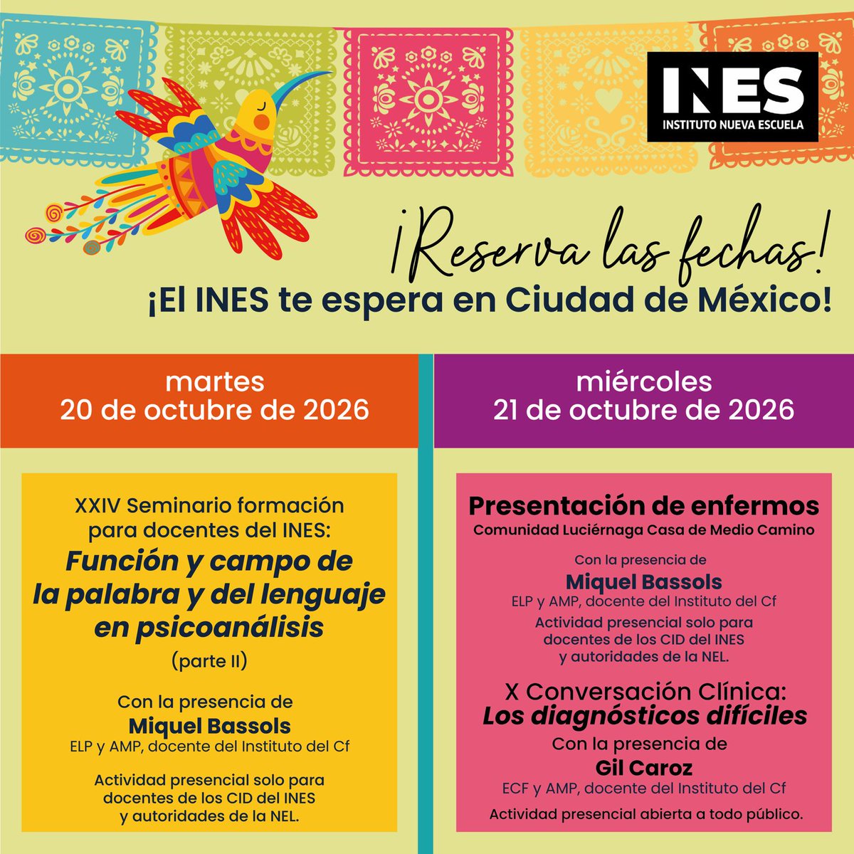 INEScf_'s tweet photo. El INES te espera en Ciudad de México 
20 y 21 de octubre de 2026
¡Reserva las fechas https://t.co/tSjZJce5wz