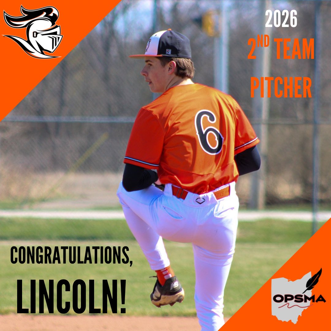 OtsegoAthletics's tweet photo. Huge congrats to four of our Varsity Baseball standouts — Lincoln, Jackson, Grady, and Brock — on earning NWO All-District Honors!⚾️⚔️

Proud of your hard work, leadership, and commitment to the program. Keep representing the Otsego Knight community the right way!

#OneHeartBeat https://t.co/xxLmnmEBQZ