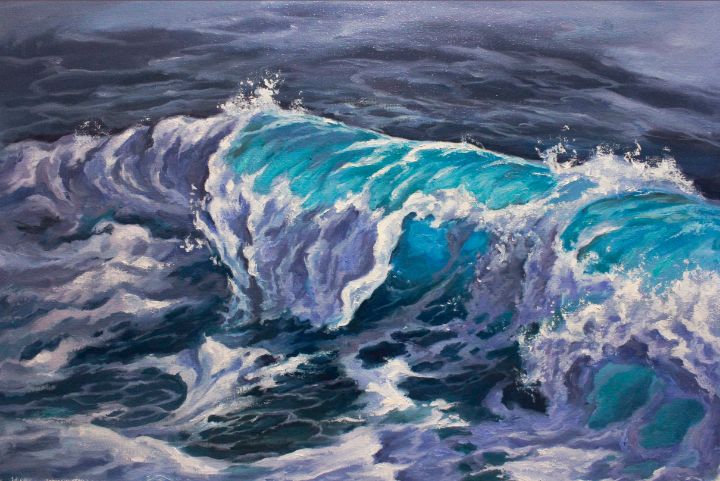 RuslanPrus's tweet photo. Art of the Day! "Turquoise wave". Buy at: https://t.co/O2aJYGNTaA https://t.co/4an644r4M8