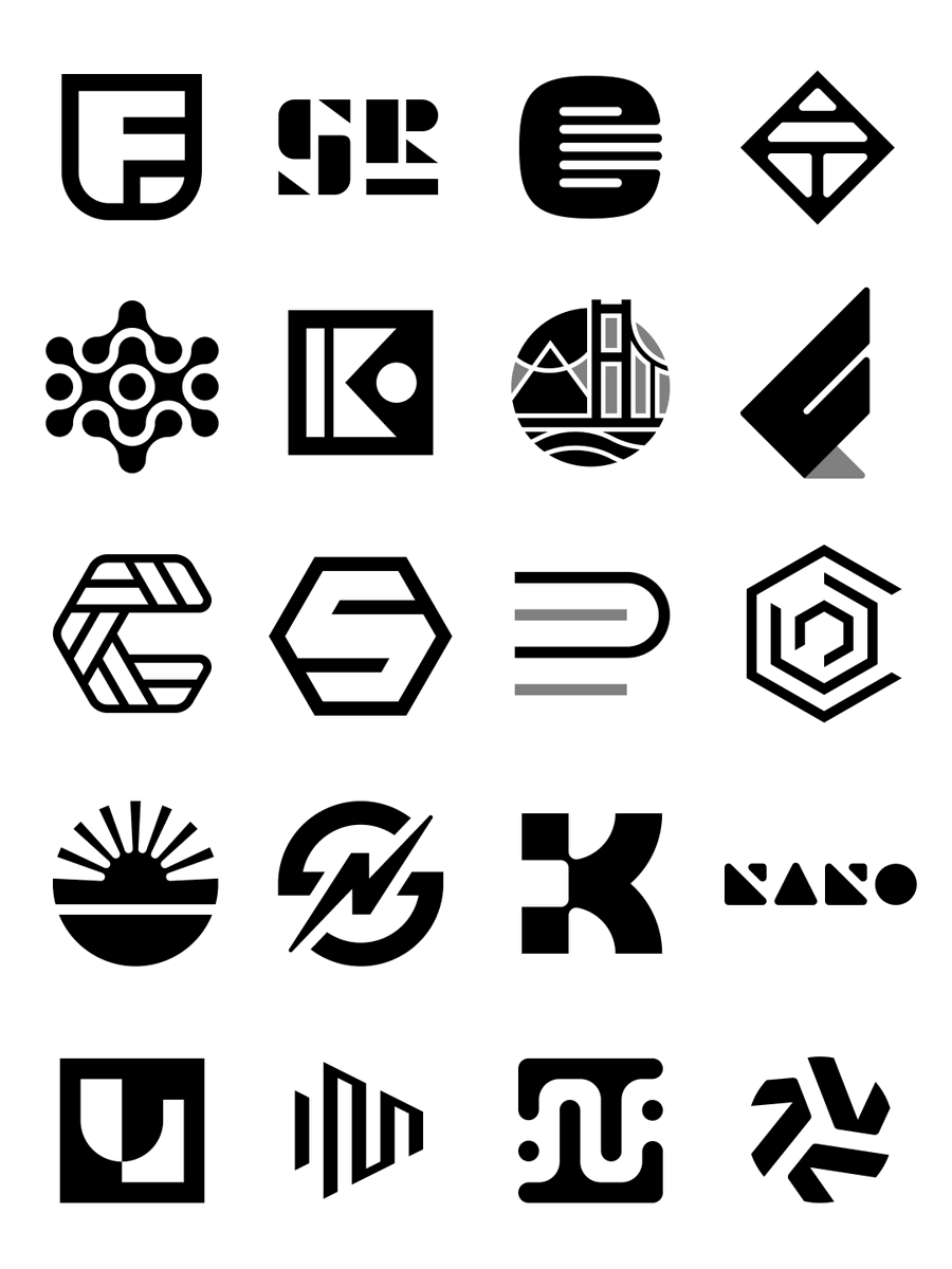 brover's tweet photo. Sometimes logo design is just brute forcing ideas until something clicks, which means a lot of concepts never make it out of Illustrator. Here are a few from the boneyard. https://t.co/BIVF1ZAXNX