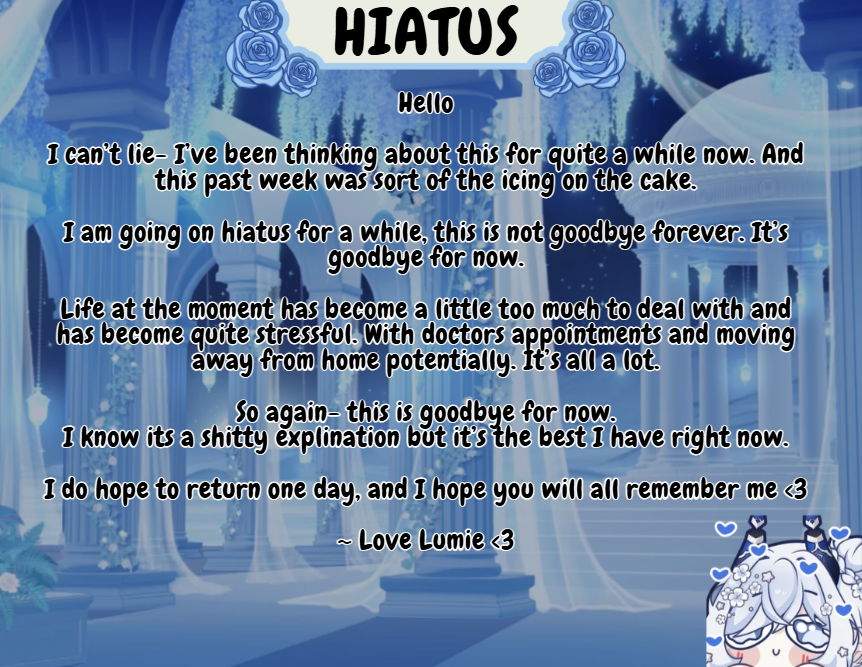 ❀ Lumie || On Hiatus tweet media