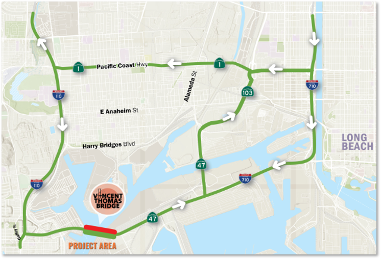 Vincent Thomas Bridge Project tweet media