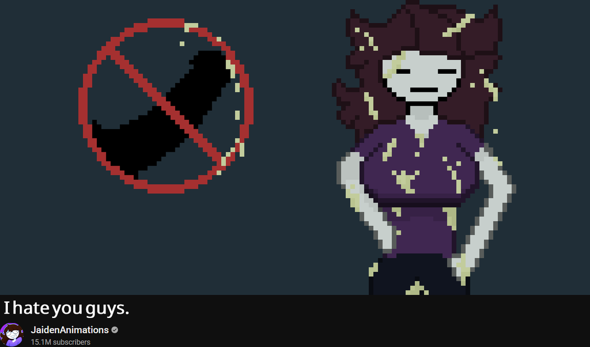 Bredsdick's tweet photo. Still suck at art, but figured i'd post anyway lol. The idea is these are the thumbnails for Jaiden's videos as she begs her fans to just be  normal, unfortunately those perverts actually like being admonished by her and just get worse afterwards~ https://t.co/3aboalQPwH