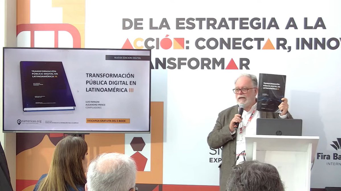 luispapagni's tweet photo. Presentación Libro Transformación Pública Digital en Latinoamérica III en SmartCityExpo Santiago del Estero
Gracias a mi coeditor @Alxprince y a coautora @anacarinarb por representar esta obra colectiva

Seguimos impulsando debate sobre transformación digital en LATAM

#SCESDE26 https://t.co/LqrpLziWVC