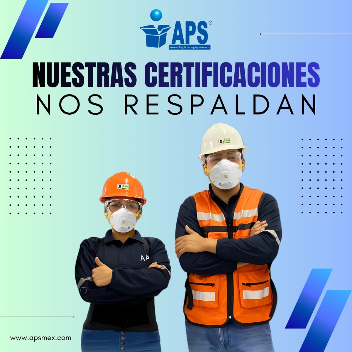 apsmx's tweet photo. Te brindamos la seguridad de que se cumplan los estándares de calidad en los procesos de principio a fin 🛡️✅
 
➡ https://t.co/mvaeVVWba1

#APS #Toluca #Certificaciones #REPSE #ISO #calidad #seguridad https://t.co/xV8GHg6ZbR