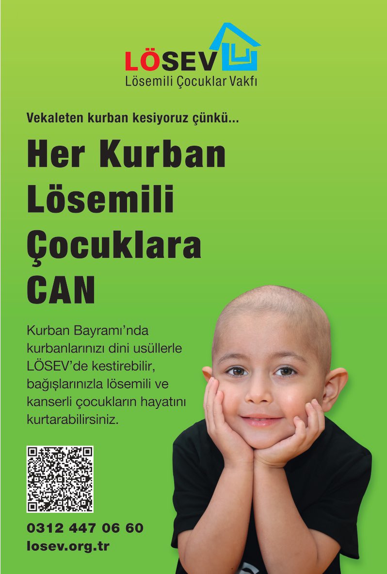 gullsahin's tweet photo. Vekaleten kurbanınızı kesiyor, etini 12 ay boyunca Lösemili Çocuklarımıza dağıtıyoruz
#Herkurbanlosemilicocuklaracan 💚

Kurban bağışlarınızı;
🌐 https://t.co/23a1lAzMYf… adresinden
📲 Banka şubesi/mobil bankacılıktan yada
🏡 İl İrtibat Ofislerimizden yapabilirsiniz.
@losev1998 https://t.co/2YVla87DoT