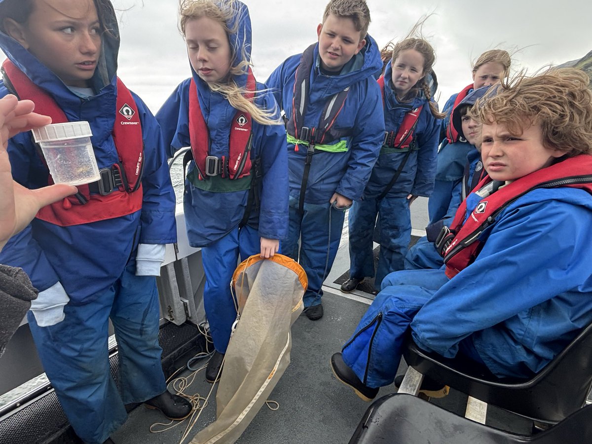 SpringsidePS's tweet photo. Green Group helping out the marine biologist survey the waters around Arran ⛴️ https://t.co/nLkn2qHvZJ