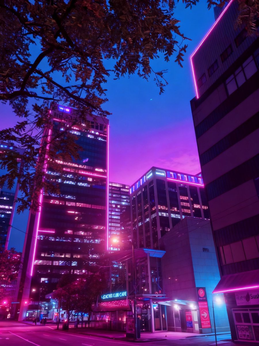 Lightning_Ch's tweet photo. Rain on the streets. Neon in the fog. 🌧️⚡
At night, Vancouver stops feeling real.
Glass towers glow like data streams, traffic lights flicker through the rain, and every alley looks like a forgotten scene from Cyberpunk 2077.
#Vancouver #cyberpunk https://t.co/QBhMusshOb