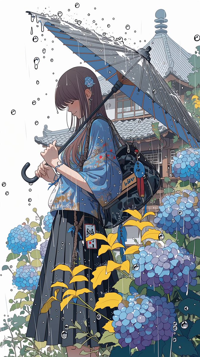 紫陽花と歩く時間 この色に包まれると、心までやわらぐんだ
