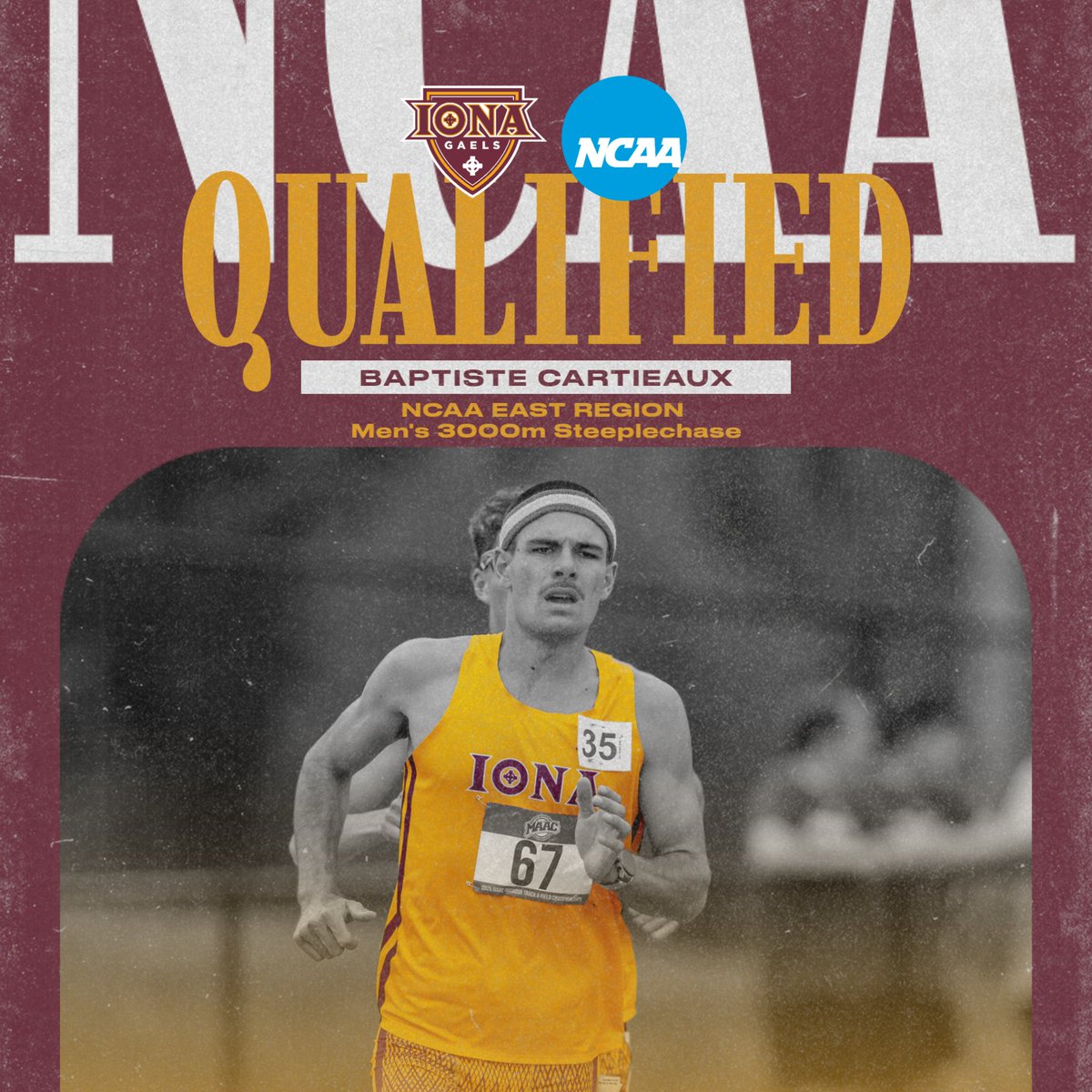 IonaXCTF's tweet photo. Our 2026 NCAA Regional Qualifiers https://t.co/Xbxvt5yUeG