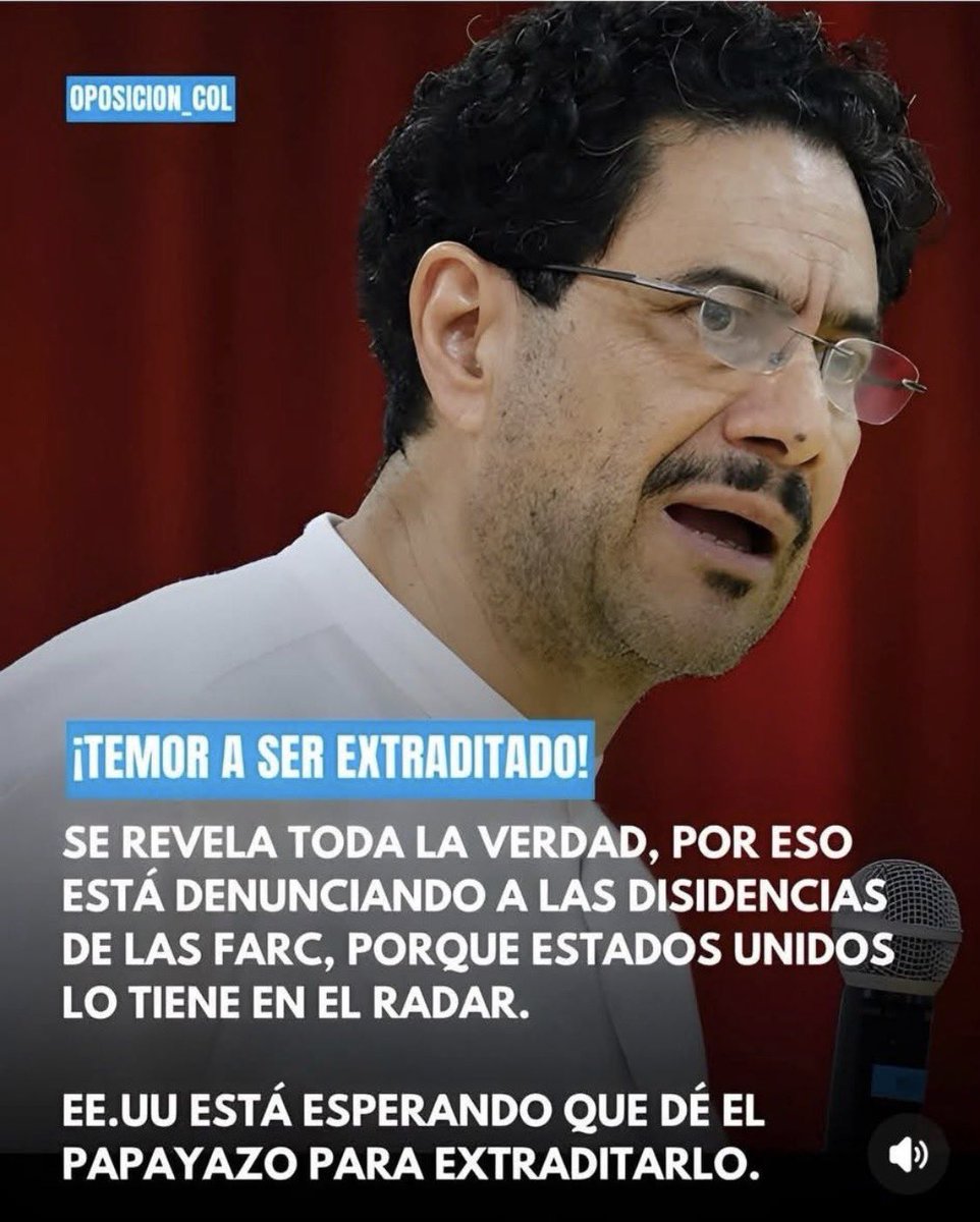 dianama46158538's tweet photo. Se revela toda la verdad, por eso está denunciando a las disidencias de las Farc, porque Estados Unidos lo tiene en el radar. Está esperando que dé el papayazo para extraditarlo." https://t.co/RYCJyx3GVc