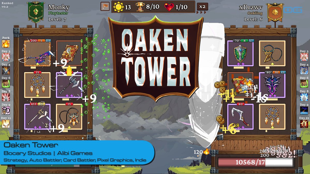OverageGmngCom's tweet photo. OG plays Oaken Tower!
https://t.co/FrWGx3kudD

Like &amp; Sub!

@BocaryStudios
@alibi_games

#OakenTower #AutoBattler #FreeToPlay #BocaryStudios #PvPGames #SynergyBuilding #PixelArt #IndieGames #AsyncMultiplayer #CardBattler #SteamDeck #IndieGameDev #GamingCommunity #TacticalGames https://t.co/yenahA7WQu