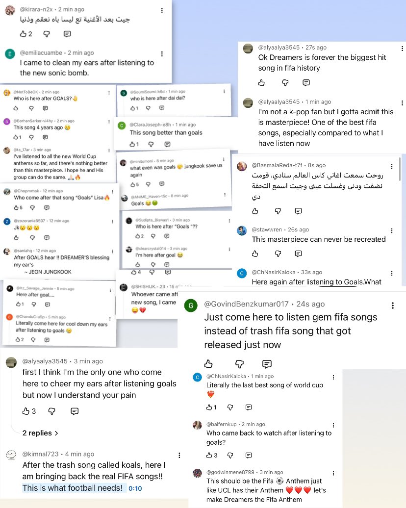 impactjeons's tweet photo. The Dreamers MV comment section right now I’m crying 😭 https://t.co/teEX5xYvEq