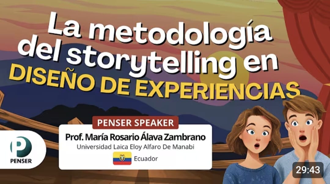 pensercorp's tweet photo. CÓMO CONVERTIR TUS CLASES EN EXPERIENCIAS INMERSIVAS CON STORYTELLING

Desde Ecuador, esta conferencia liderada por la profesora María Rosario Álava Zambrano. 

👉 Puedes ver la conferencia completa aquí: https://t.co/pZ2PgWmK6O https://t.co/vmYWQ87Gvq