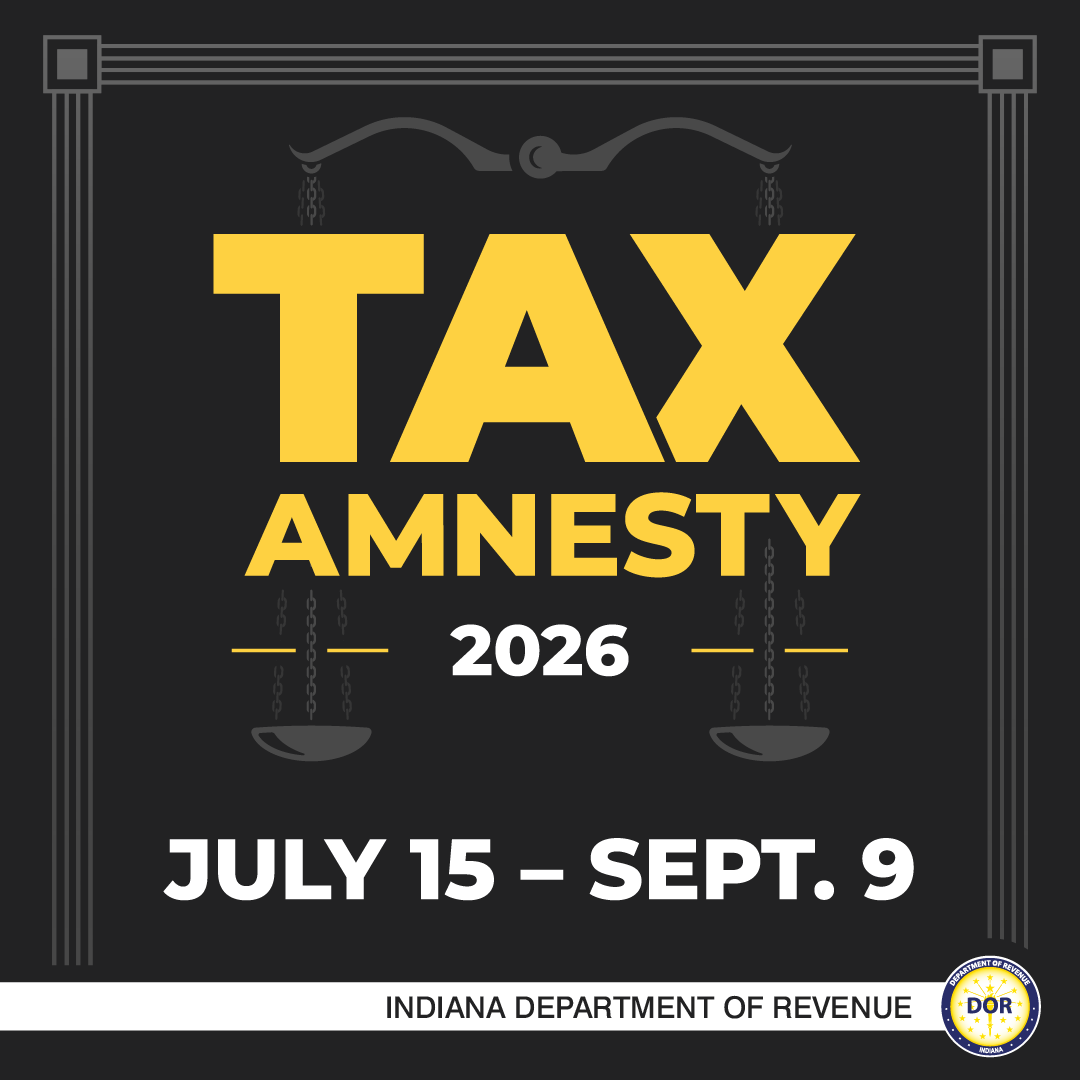 INRevenue's tweet photo. Tax Amnesty 2026

From July 15, 2026, through Sept. 9, 2026, taxpayers have a limited-time opportunity to pay past-due, eligible taxes and receive a waiver of related penalties, interest, and collection fees.

Learn more: https://t.co/2Mcn62G1qL https://t.co/LyNCgzJGlm