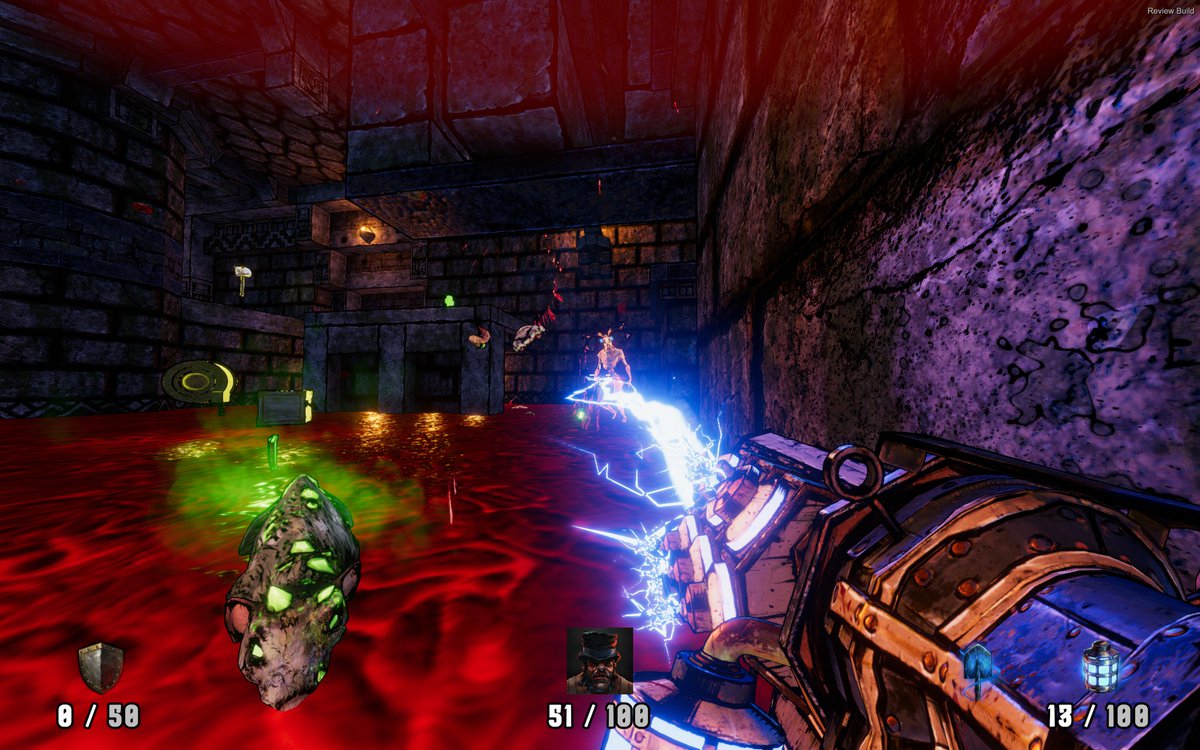 bludr's tweet photo. Je to teď perné, nevím co dřív... ale slovenskou boomer shooter Gravelord v 1.0 jsem si nemohl nechat ujít. Dvě nové epizody (12 levelů, 3 zbraně včetně skvostného plamenometu a integrovaný editor) nabízejí pořádnou výzvu. GJ @FatbotGames #indietip https://t.co/MbwhtAEJ1W