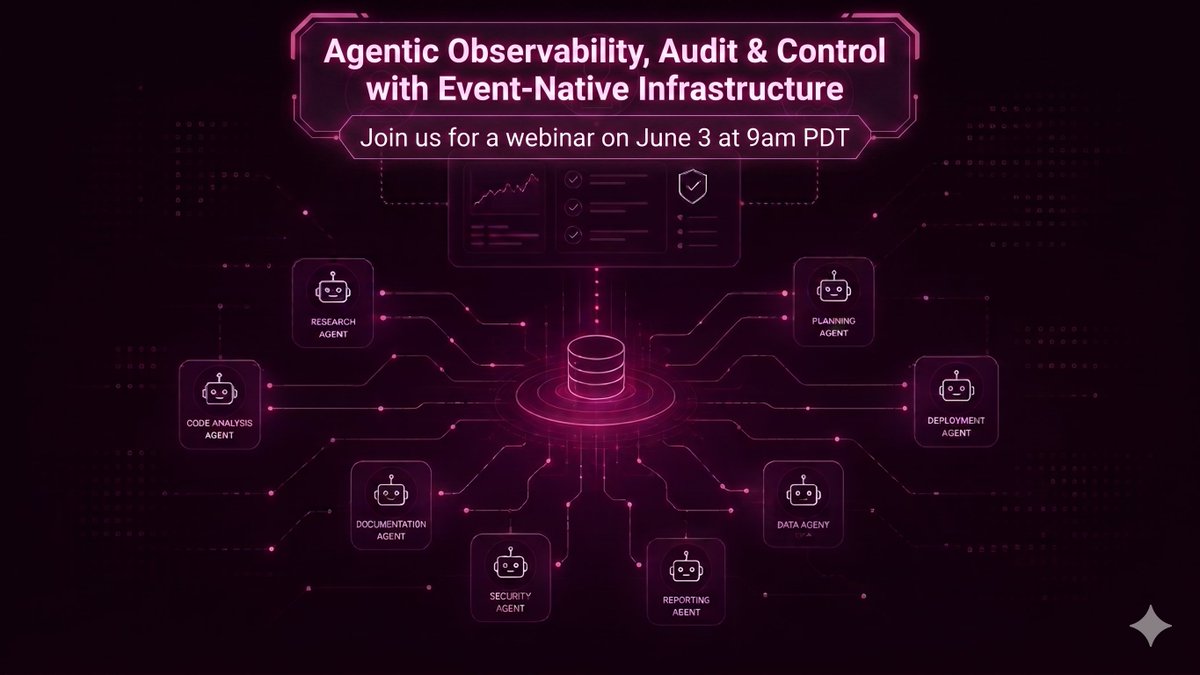 kurrent_io's tweet photo. [WEBINAR] 🤖Your AI agents are making decisions. Can you explain every single one?

Join Kurrent’s Madhu Murty on 6/3 at 9am PDT to see how event-native infrastructure turns black-box AI into fully auditable, recoverable &amp; resilient systems.

Register: https://t.co/bsQiI2qZpx https://t.co/Bv4l90GqQj