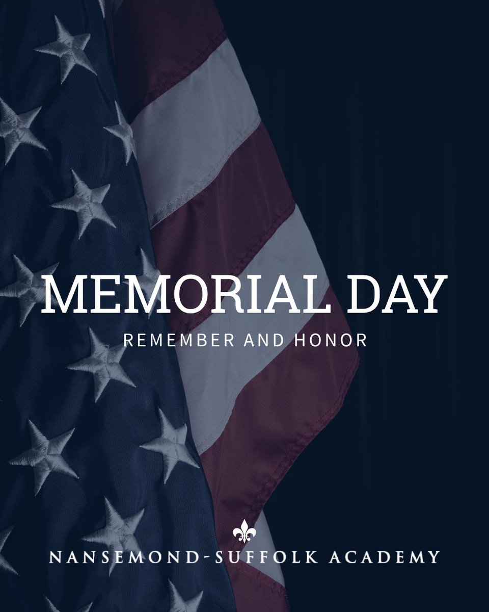 NSACADEMY's tweet photo. NSA is closed today in observance of Memorial Day.

Today, we remember those service members who made the ultimate sacrifice to protect our freedom. #SaintsTogether #nsasaints https://t.co/XrqHEW1PGz