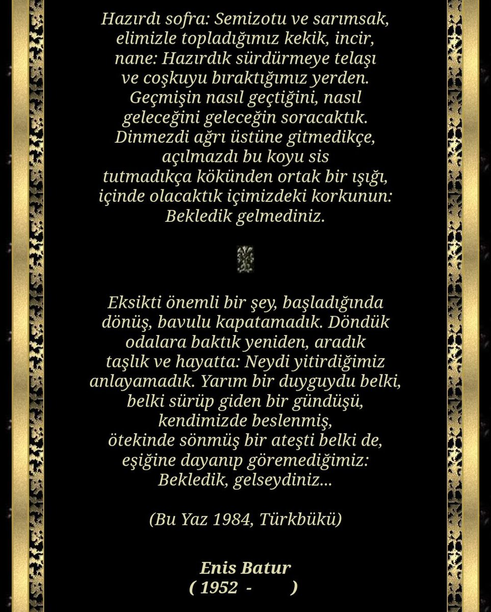 ev'vel şiir tweet media