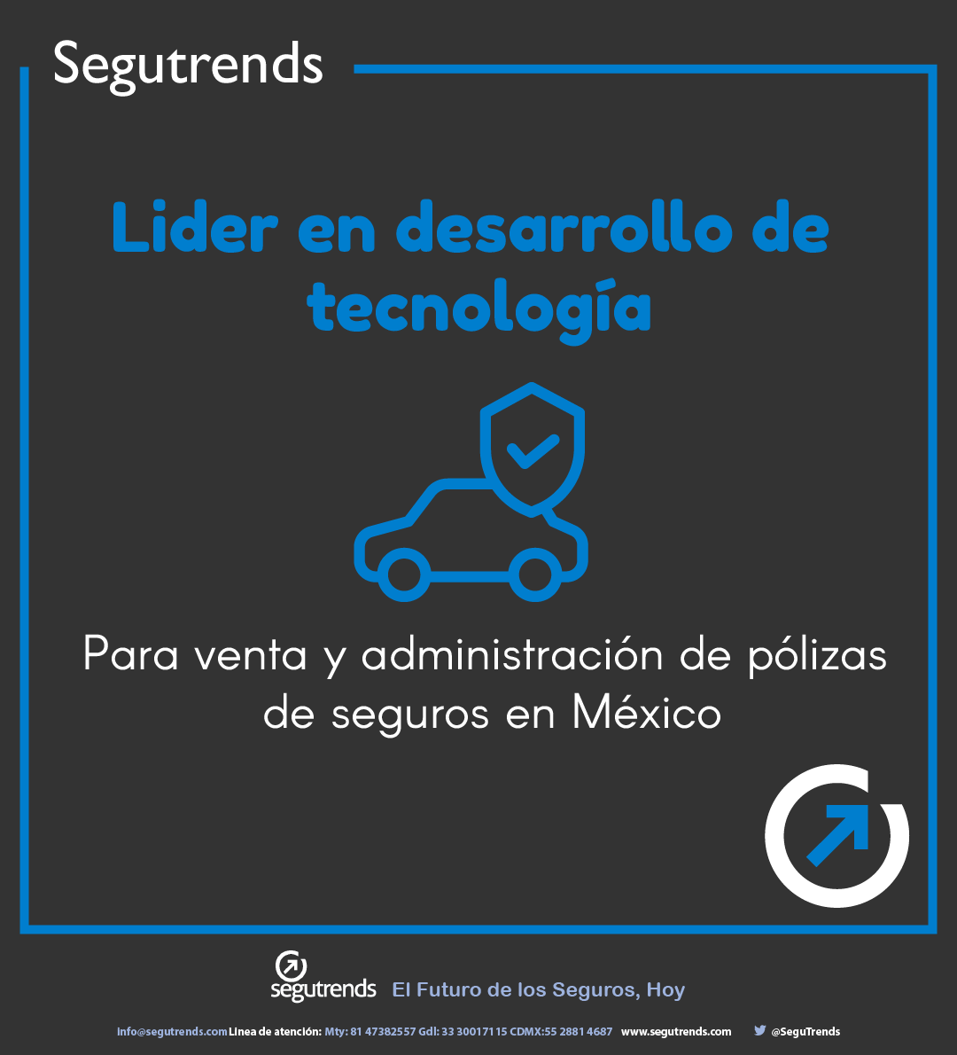 SeguTrends's tweet photo. En #Segutrends desarrollamos herramientas tecnológicas que ayudan a los agentes y promotoras de #seguros a incrementar sus ventas, si quieres conocer más visita 
https://t.co/YtmaTpHL8W https://t.co/QPCtLxo0WY