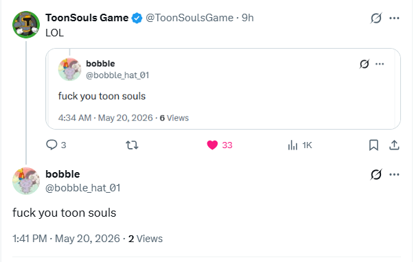 ToonSouls Game tweet media