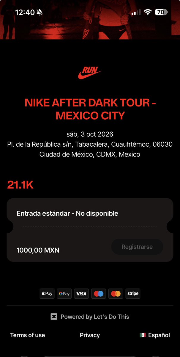 Ale_Cherrera's tweet photo. @Nike @NikeRunMexico 

Deberían abrir más lugares no alcancé :( https://t.co/TCKaFGKUZv