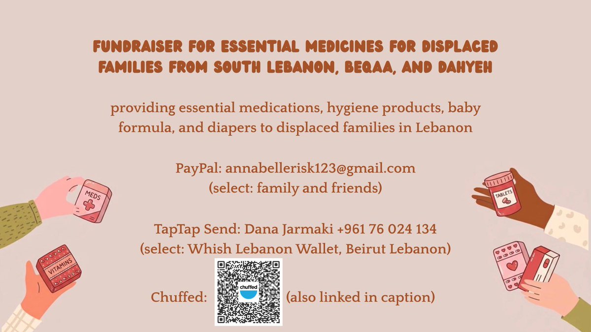 political_aya__'s tweet photo. There are several pending requests for medication that we are unable to provide now that we are low on funds.

The generous donations to the campaign since it was launched on chuffed have helped provide over 192 medications along with other items such 85 diaper packs and more between the 10th and 18th of May.

The amount raised on the campaign has already been withdrawn and used. As requests continue to come in, so does the need for funds. Please consider donating and sharing. Every amount counts!🙏🏻

(Link in the next tweet)
