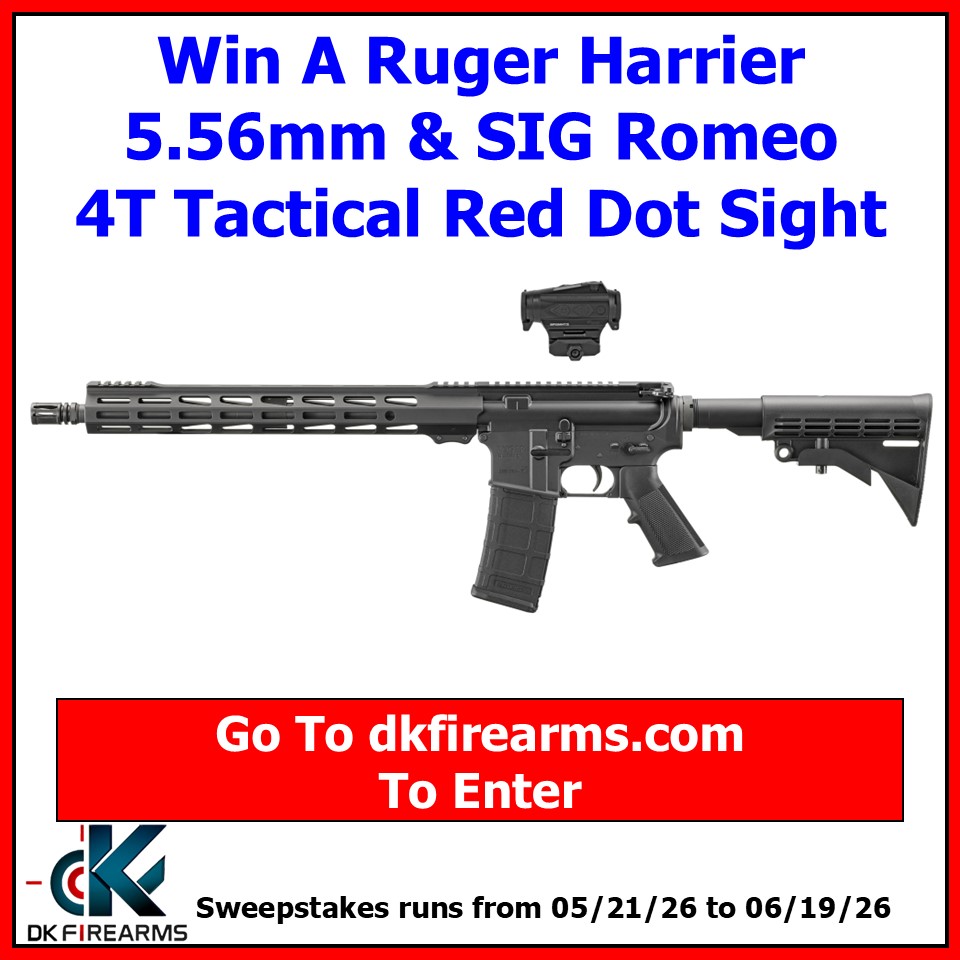 DkFirearms's tweet photo. New Gun Giveaway! Win A Ruger Harrier 5.56mm &amp; SIG Romeo 4T Tactical Red Dot Sight!
 
https://t.co/2qnqfFdQr5
 
#gungiveaway #pewpew #ruger #sig https://t.co/t87gbYQIyY