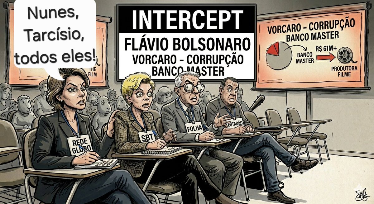 comboiodeletras's tweet photo. @demori Aula de jornalismo com Intercept, todos anotando: Dinheiro sai do Master e vai pra Flávio Rachadinha, Tarcísio, Bolsonaro, Mário Frias, Katia Gama (a laranja 🍊) e Nunes (Nunes "investe" milhões em Katia!)... Só bolsonaristas. Anotando! https://t.co/UgYywO3v3C