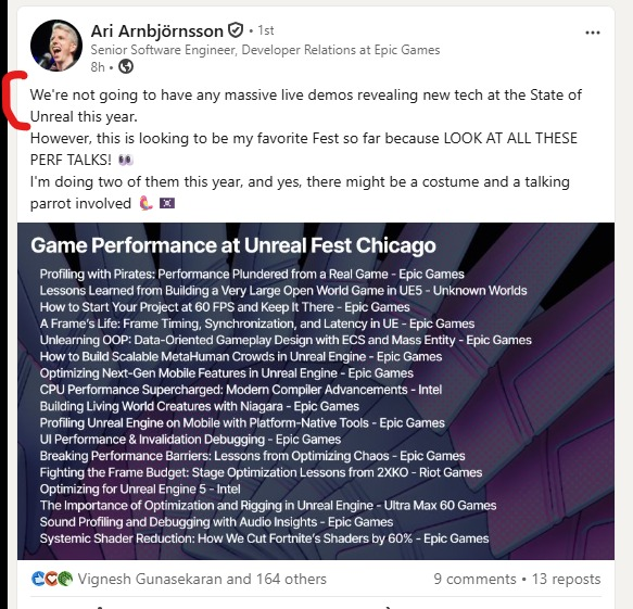 IGP60374852's tweet photo. New Witcher 4 content WON'T BE shown at Unreal Fest this year.
#TheWitcher #Witcher4 #WitcherIV #CDPR https://t.co/gLUnuOBycG