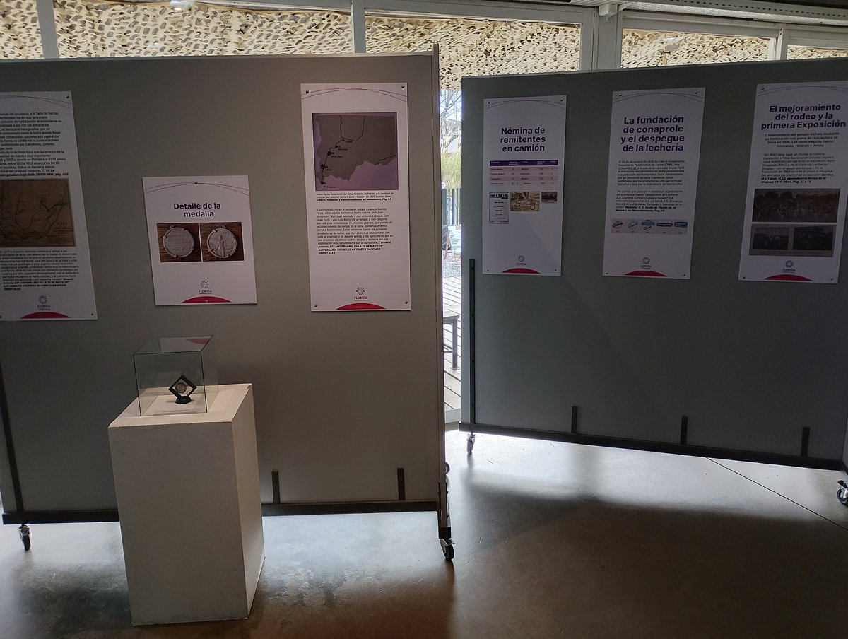 tvflorida's tweet photo. El Museo Histórico Departamental expone la Historia de la lechería en Florida en el marco del lanzamiento de la zafra lechera y la Expo Holando. https://t.co/ddKO53PD6N