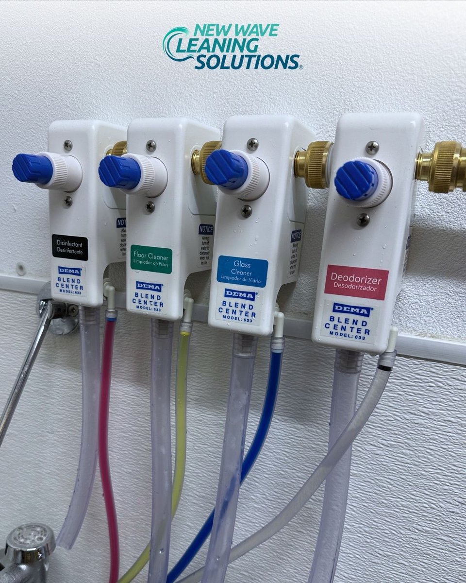 newwaveclean's tweet photo. A strong cleaning system starts with consistency behind the scenes. ⚙🧴

Proper dilution systems help reduce waste, improve efficiency, and ensure every product is mixed accurately for reliable performance across your facility.🌊 https://t.co/w38UcU6yVk