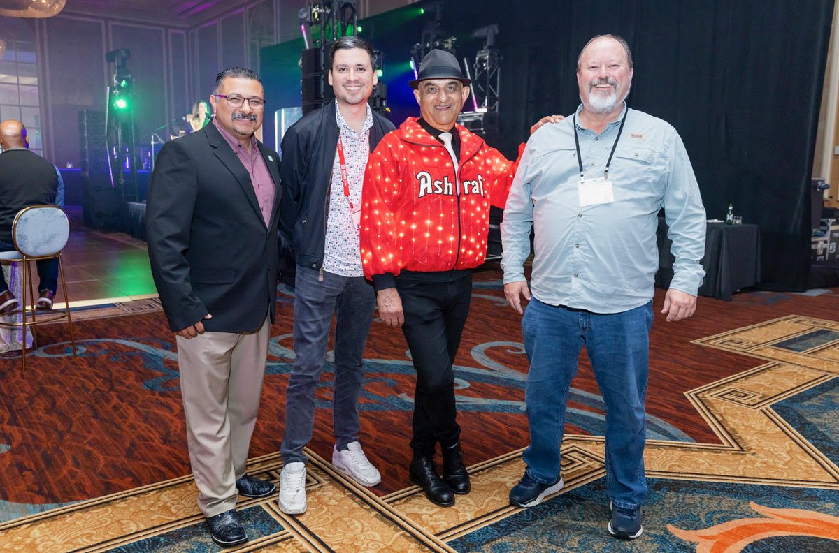 IES_Texas's tweet photo. #TBT to an incredible evening connecting with industry peers and celebrating alongside Ashraf Habibullah, CEO of Computers and Structures, Inc., after the SEAoT conference. Always inspiring to look back on great moments with great minds! 

#SEAoT #StructuralEngineering https://t.co/zGmB1Hdjzt