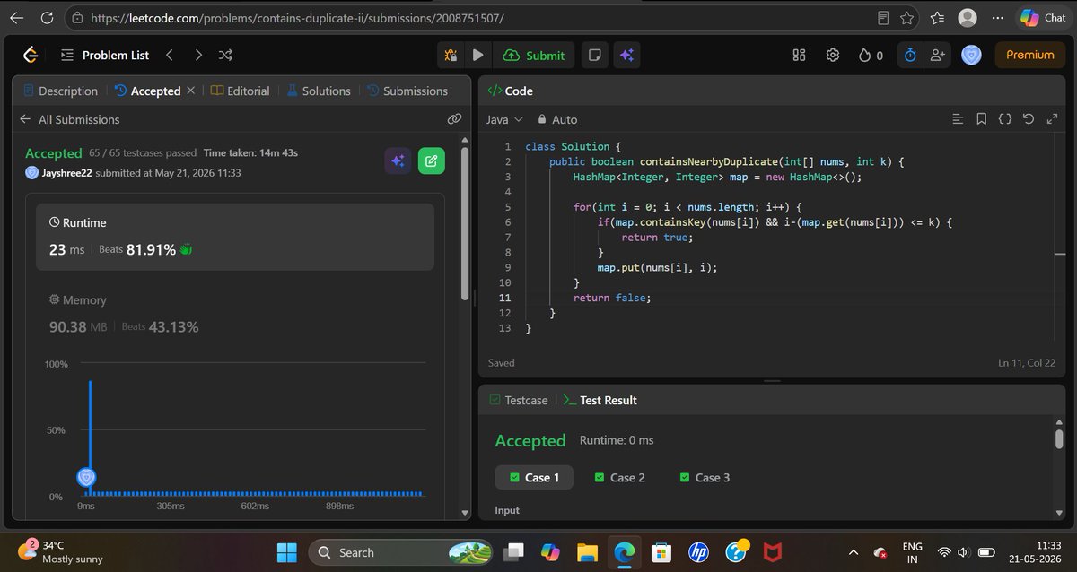 peanutshawty22's tweet photo. Day - 25 of #100daysofcode

✔️ contains duplicate ll 
✔️ best time to buy and sell stocks

#LeetCode  #melody #dsa #codingjourney https://t.co/Fwd3HgMZCb