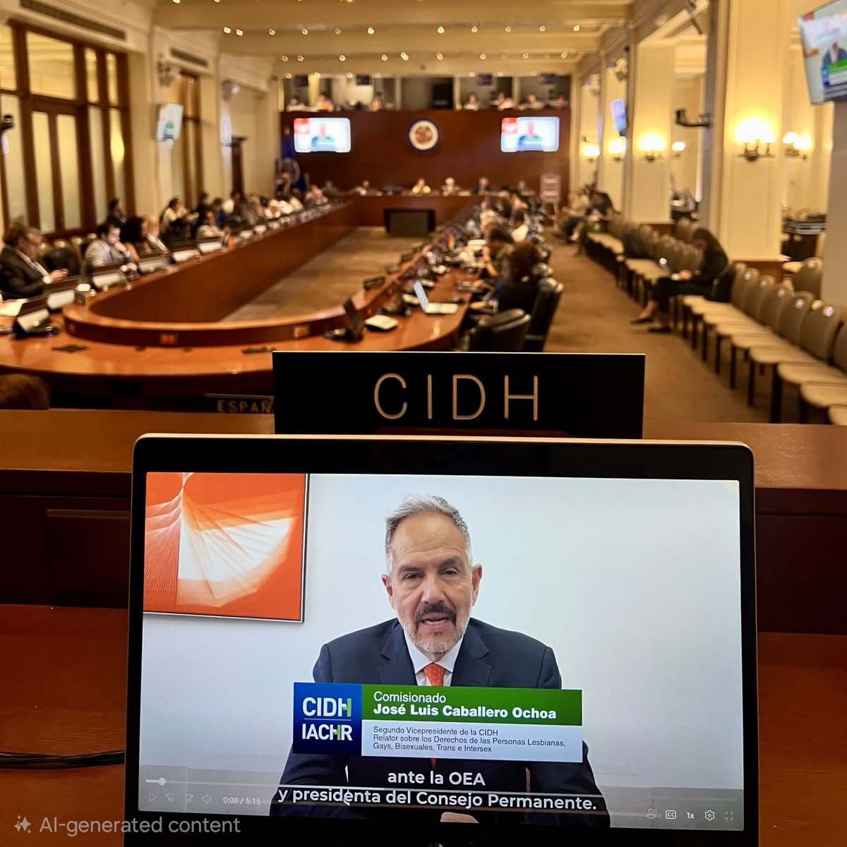 CIDH's tweet photo. El Comisionado @JoseLCaballero, Relator para los derechos de personas #LGBTI, intervino ante el @CP_OEA con motivo del Día Internacional contra la Homofobia, Transfobia y Bifobia. Llamó a los Estados a redoblar esfuerzos para garantizar el pleno ejercicio de derechos, fortalecer los mecanismos de acceso a la justicia frente a crímenes de odio y adoptar políticas educativas para erradicar prejuicios. 

Discurso 👉🔗🗞️https://t.co/oAsfnKbuRp