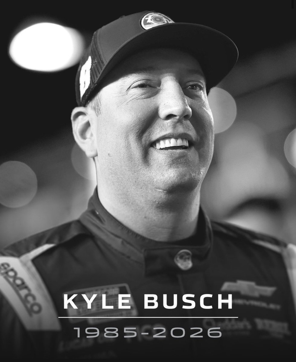 abc7marccr's tweet photo. #BREAKING NASCAR driver Kyle Busch has died. | @ABC7 

(Image courtesy: @NASCAR) https://t.co/f011lzvHfQ