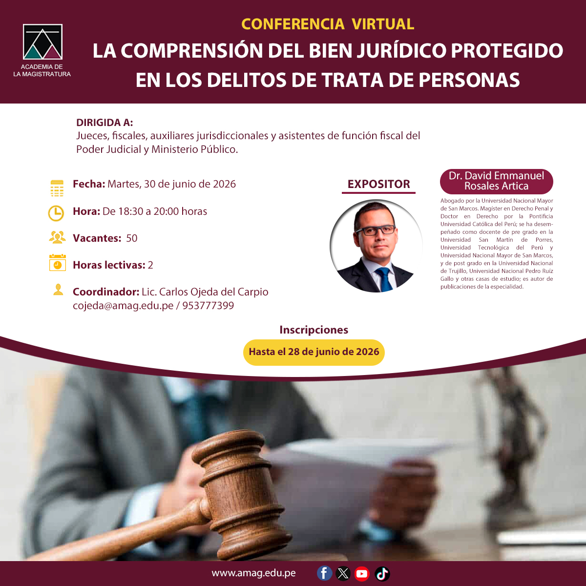Academia de la Magistratura tweet media
