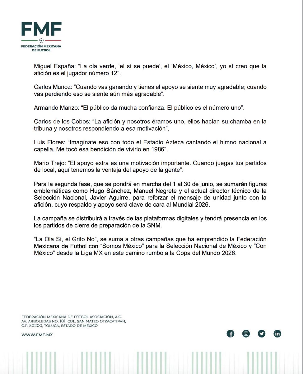 Federación Mexicana de Futbol tweet media