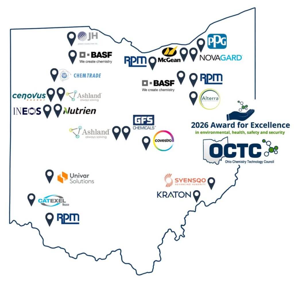 OhioChemistry's tweet photo. Congrats to @DayGloColorCorp Twinsburg Facility on receiving the OCTC Award for excellence in health and safety! Your commitment and hard work make our industry better. Well deserved! 
#OhioChemistry https://t.co/XGlNx1g3e1
