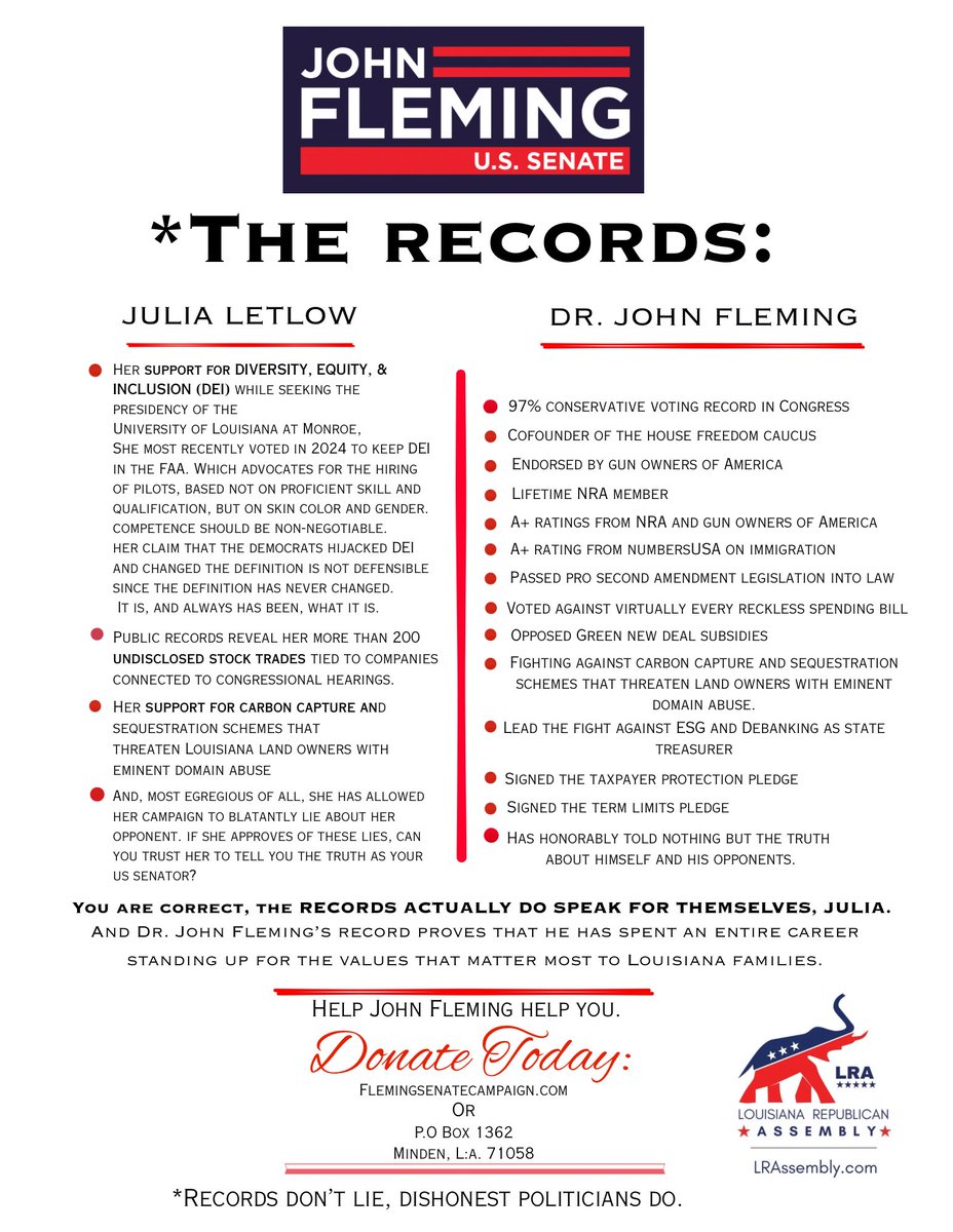 LRAssembly's tweet photo. @fleming4senate https://t.co/FF2XzFY8kx