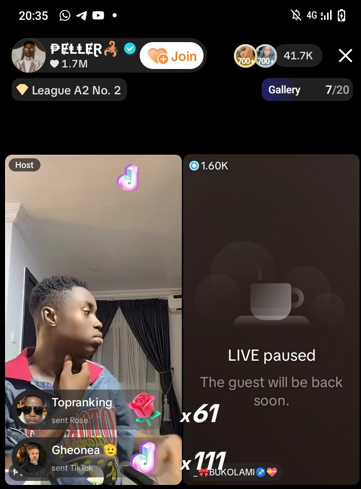 Obafemi2122's tweet photo. On a random live stream 41.7k views 😂😂 Una mind no go touch ground 
Carterdogs go cry spit tire 😂😂 https://t.co/Lw4iFXwgVa