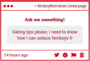 femboy libertarian 🇺🇸🦔 tweet media
