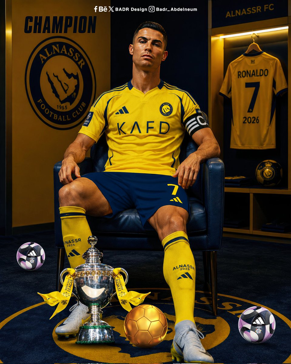 BADRDesign14's tweet photo. - 🎨🖌️ Ronaldo @Cristiano
"  Saudi League" Champion .
#Ronaldo #Champions #Football 
#Saudi_League #CR7 #Champion 
" B   A   D   R   D   e   s   i   g   n " https://t.co/JaY6RWq2S0