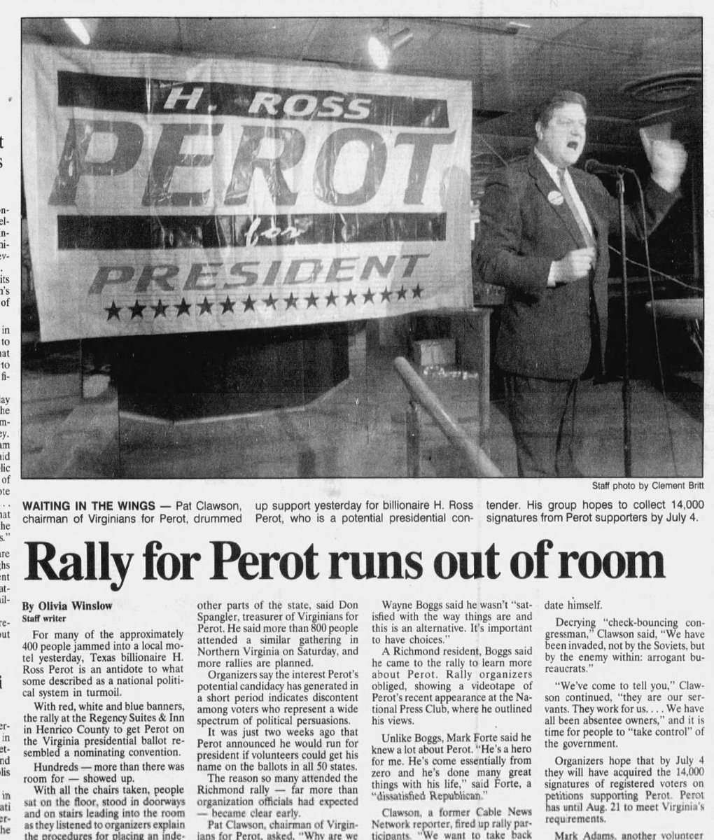 CntrlAltHistory's tweet photo. Latest video up about Ross's Perot's WILD 1992 presidential campaign. He almost won... https://t.co/ZkGfifO0GB https://t.co/WFu7WYRUgN