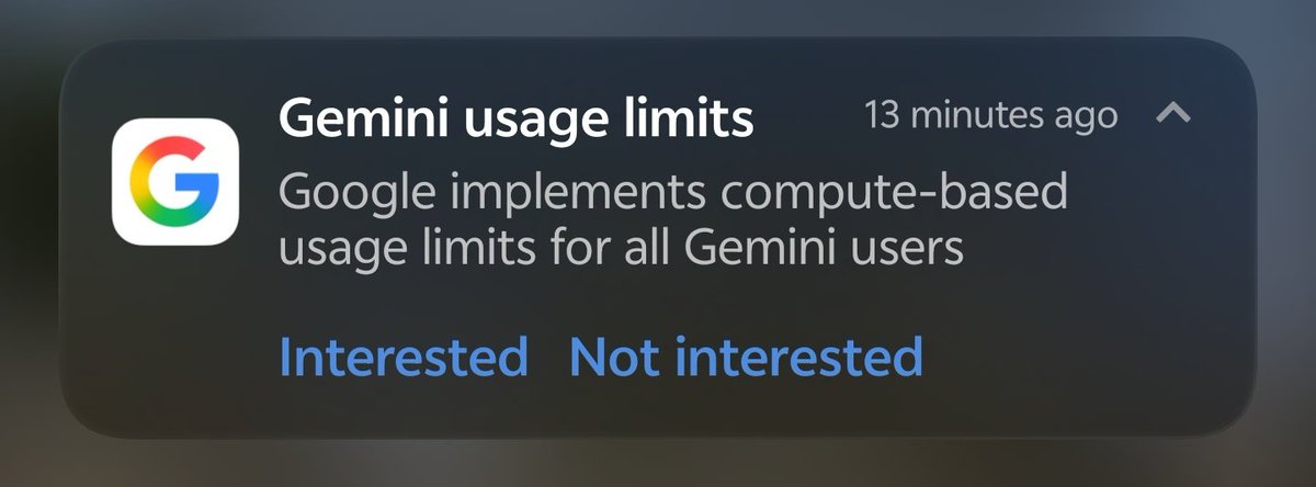 test_tm7873's tweet photo. Not interested Google. I want bigger and better limits for all! https://t.co/6ghjZFl280