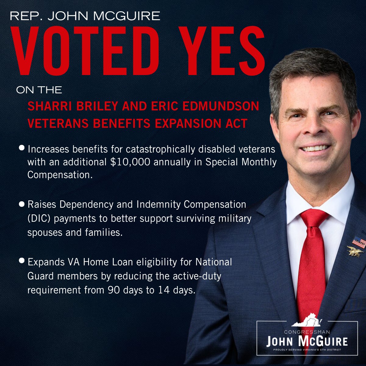 Congressman John McGuire tweet media