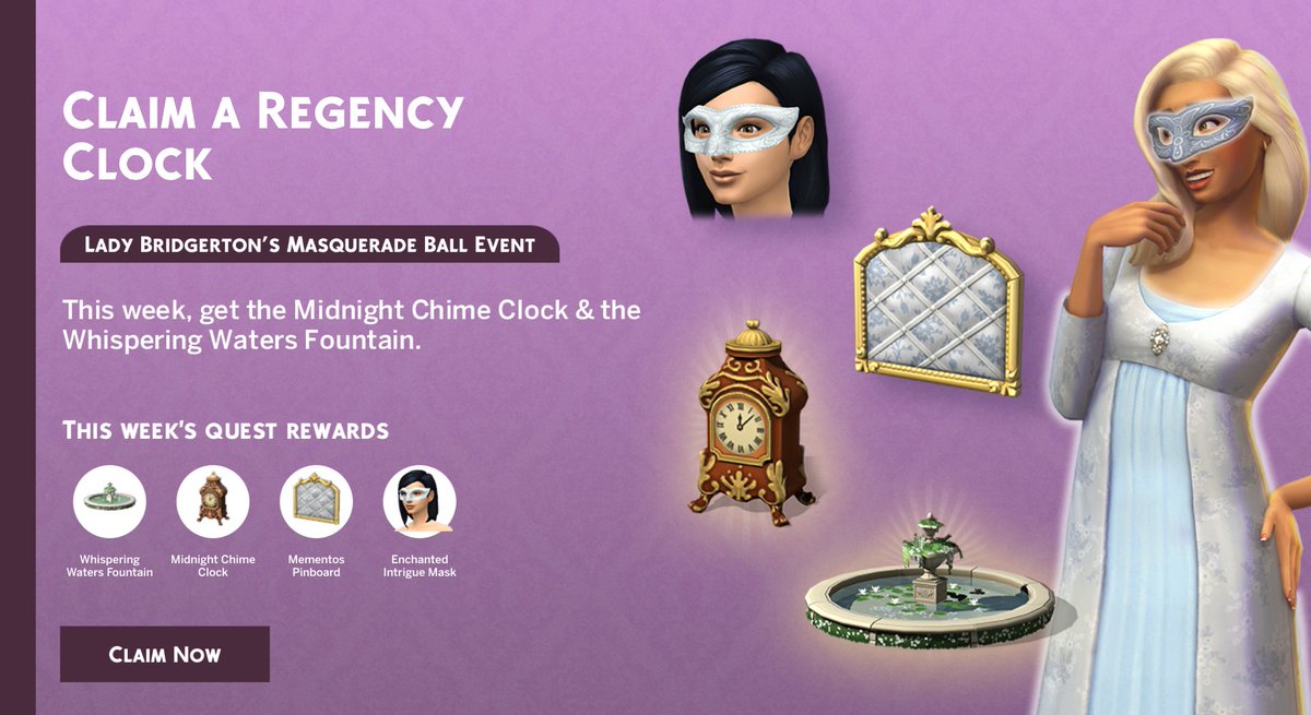 SenileSimmer's tweet photo. Don't forget to claim these objects Week 1 https://t.co/OD68gjYME3